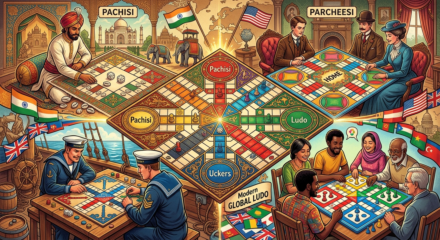 Pachisi, Parcheesi, Uckers and the Global Family of Ludo Games