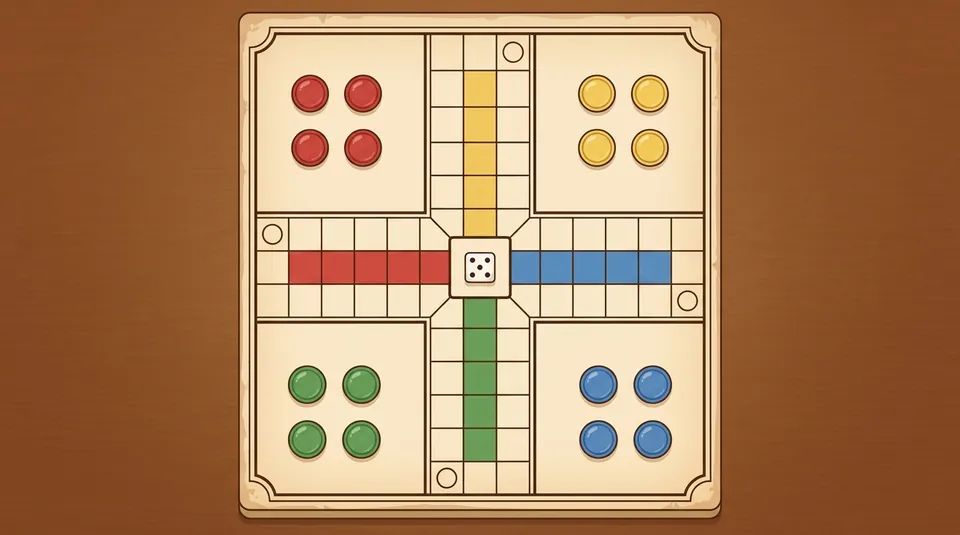Parcheesi rules - illustrated Ludo board overview