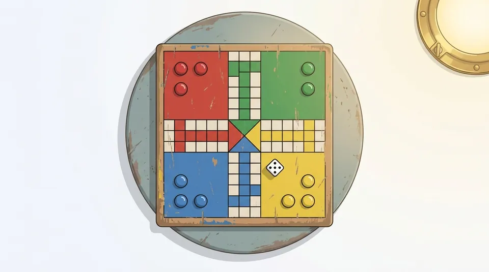 Uckers rules - illustrated Ludo board overview